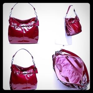 COACH Chelsea Patent Leather Ashley Hobo